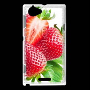 Coque Sony Xperia L Envie de fraise