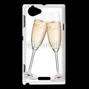 Coque Sony Xperia L Coupes de Champagne