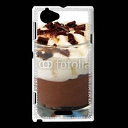 Coque Sony Xperia L Verrine dessert chocolat