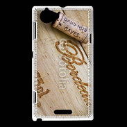 Coque Sony Xperia L Bouchon de bouteille de vin Bordeaux