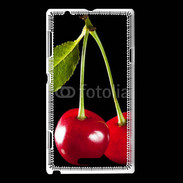 Coque Sony Xperia L Couple de cerises