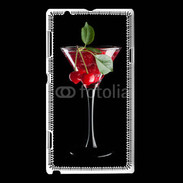 Coque Sony Xperia L Cocktail Martini cerise