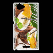Coque Sony Xperia L Pinacolada dans une noix de coco 2