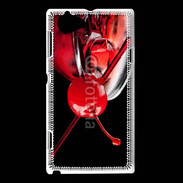 Coque Sony Xperia L Cocktail cerise 10