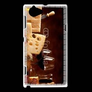 Coque Sony Xperia L Fromage, charcuterie et vin