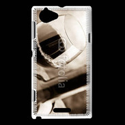 Coque Sony Xperia L Verre de vin rouge