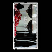 Coque Sony Xperia L Vin rouge 3