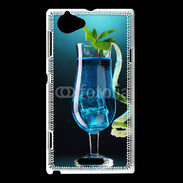 Coque Sony Xperia L Cocktail bleu