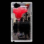 Coque Sony Xperia L Margarita fraise