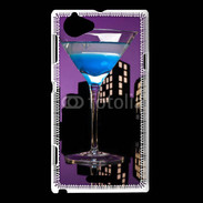 Coque Sony Xperia L Blue martini