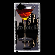 Coque Sony Xperia L Metropolis Manhattan cocktail