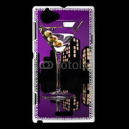 Coque Sony Xperia L Vodka martini olives