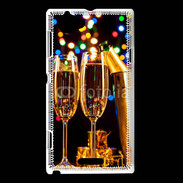 Coque Sony Xperia L Fête au champagne