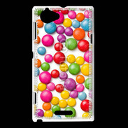 Coque Sony Xperia L Bonbons colorés en folie