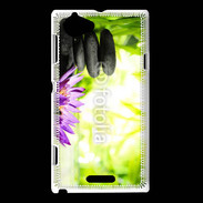 Coque Sony Xperia L Fleur de lotus