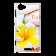 Coque Sony Xperia L Fleurs relax