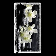 Coque Sony Xperia L Orchidée blanche Zen 11