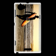 Coque Sony Xperia L Surf soleil couchant