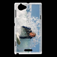 Coque Sony Xperia L Surfeur dans la vague