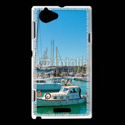 Coque Sony Xperia L Bateau au port 3