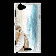 Coque Sony Xperia L Perle et mer