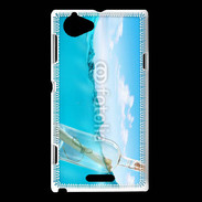 Coque Sony Xperia L Bouteille à la mer