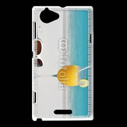 Coque Sony Xperia L Cocktail mer