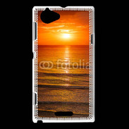 Coque Sony Xperia L Couché de soleil mer 2