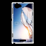 Coque Sony Xperia L Bateau et couché de soleil 50