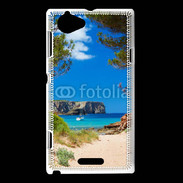 Coque Sony Xperia L Vue de la mer bleue 10