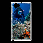 Coque Sony Xperia L Plongeur en mer 10