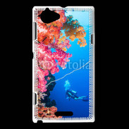 Coque Sony Xperia L Plongeur en mer 11