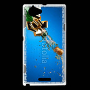 Coque Sony Xperia L Bouteille de champagne
