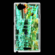 Coque Sony Xperia L Coupes de champagne discothèque 3
