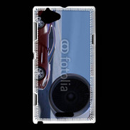 Coque Sony Xperia L Voiture de luxe devant jet privé 2