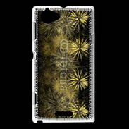 Coque Sony Xperia L Feu d'artifice or
