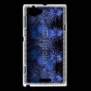 Coque Sony Xperia L Feu d'artifice bleu