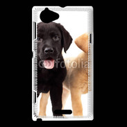 Coque Sony Xperia L Chiot labrador