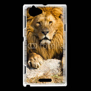 Coque Sony Xperia L Tête de lion