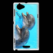 Coque Sony Xperia L Duo de dauphins
