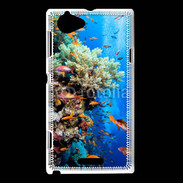 Coque Sony Xperia L Poisson et corail