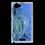 Coque Sony Xperia L Requin blanc