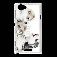 Coque Sony Xperia L Trio de chiots