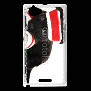 Coque Sony Xperia L Chiot joueur de tennis