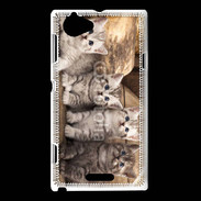 Coque Sony Xperia L Chaton gris 2