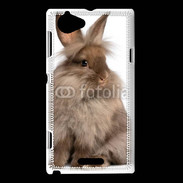Coque Sony Xperia L Lapin marron