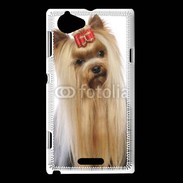 Coque Sony Xperia L Yorkie de face