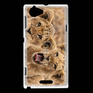 Coque Sony Xperia L Lionceaux