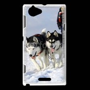 Coque Sony Xperia L Chien de traineau