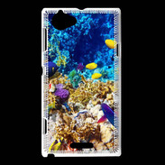 Coque Sony Xperia L Poissons et coraux
